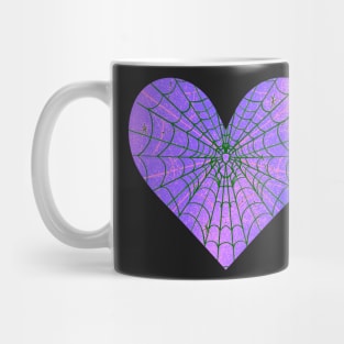Spider Web Heart V39 Mug